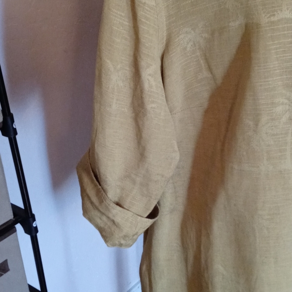 Lime Green Button Down Shirt - Picture 3 of 5